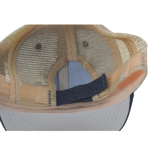 Carlsbad Caverns National Park Centennial Denim Trucker Hat Leather Outdoor - Picture 3 of 6